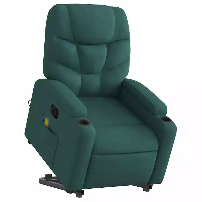 vidaXL Fauteuil inclinable de massage avec fonction releveur Gris clair