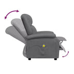 vidaXL Fauteuil de massage anthracite
