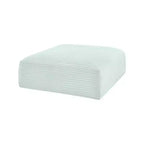 Meridian Furniture Pouf en tissu performant Shaggy Corduroy