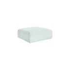 Meridian Furniture Pouf en tissu performant Shaggy Corduroy