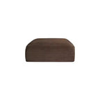 Meridian Furniture Pouf en tissu performant Shaggy Corduroy