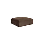 Meridian Furniture Pouf en tissu performant Shaggy Corduroy