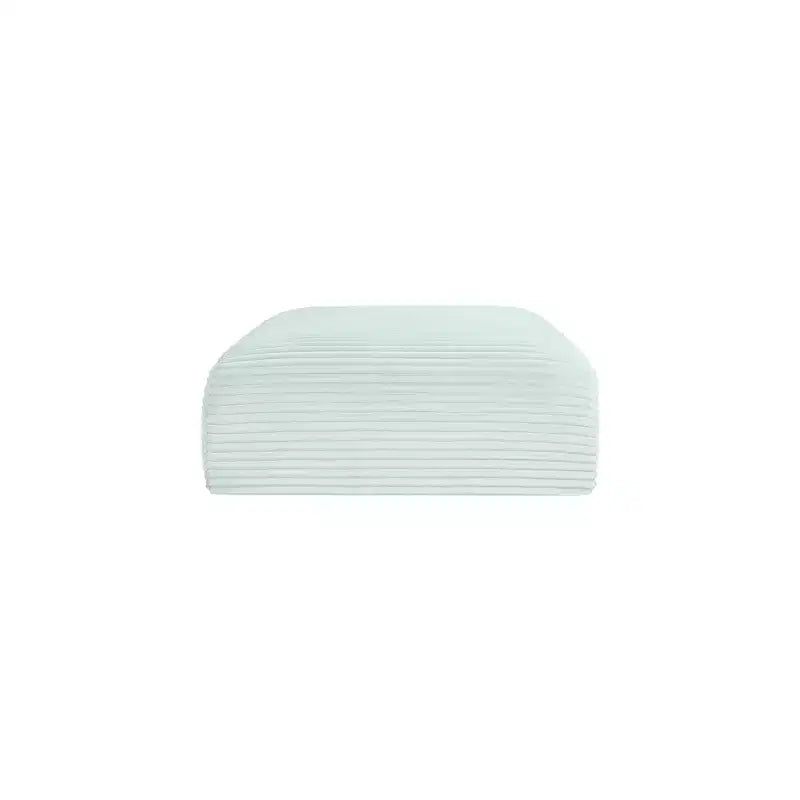 Meridian Furniture Pouf en tissu performant Shaggy Corduroy