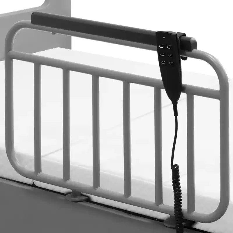 Lit d'hôpital réglable GDFStudio Aubin avec matelas en mousse à mémoire de forme