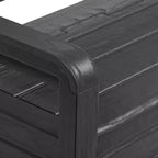 Toomax Foreverspring Coffre Banc 265 L en anthracite résistant aux intempéries et aux UV pour meubles de terrasse, de piscine et rangement extérieur