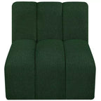 Chaise droite en tissu bouclé Arc Meridian Furniture
