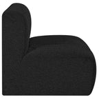 Chaise droite en tissu bouclé Arc Meridian Furniture