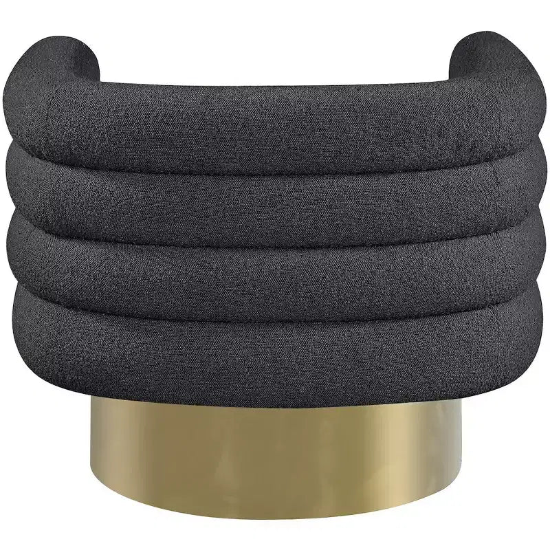 Meridian Furniture Chaise en tissu bouclé Tessa