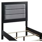 Lit jumeau Passion Furniture Plano avec cadre en bois noir