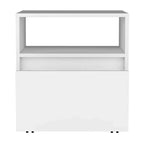 HomeRoots 21 White Wood One Drawer Nightstand