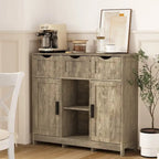 Meubles de rangement, meuble de rangement en bois avec tiroirs et étagères, armoire d'appoint pour salon, chambre, salle de bain