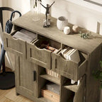 Meubles de rangement, meuble de rangement en bois avec tiroirs et étagères, armoire d'appoint pour salon, chambre, salle de bain