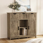 Meubles de rangement, meuble de rangement en bois avec tiroirs et étagères, armoire d'appoint pour salon, chambre, salle de bain