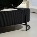 Pouffre de rangement, Banc de bout de lit de chambre à coucher, Pouffre de rangement rembourré en tissu