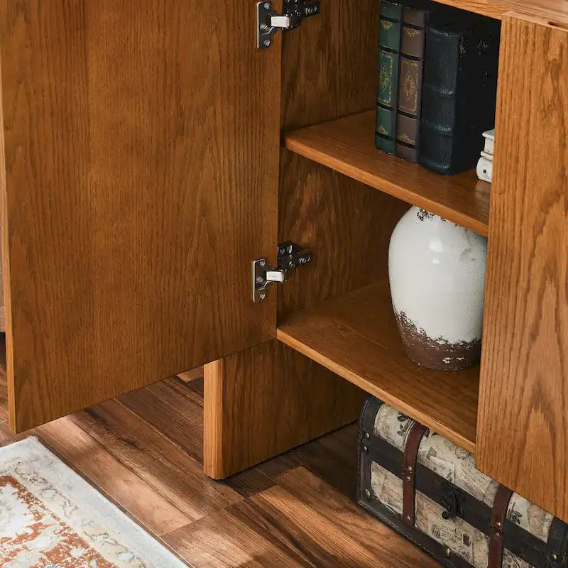 Buffet Bahut avec Rangement, Meuble de Rangement Rustique pour Entrée, Couloir, Salon, Salle à Manger, Chambre