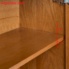 Buffet Bahut avec Rangement, Meuble de Rangement Rustique pour Entrée, Couloir, Salon, Salle à Manger, Chambre