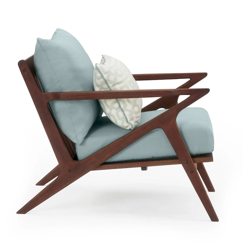 Fauteuils de club de patio extérieurs Vaughn 2 pièces en Sunbrella