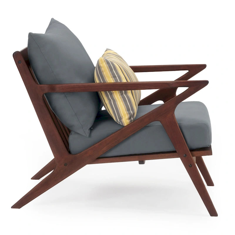 Fauteuils de club de patio extérieurs Vaughn 2 pièces en Sunbrella