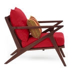 Fauteuils de club de patio extérieurs Vaughn 2 pièces en Sunbrella