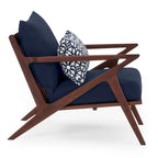 Fauteuils de club de patio extérieurs Vaughn 2 pièces en Sunbrella
