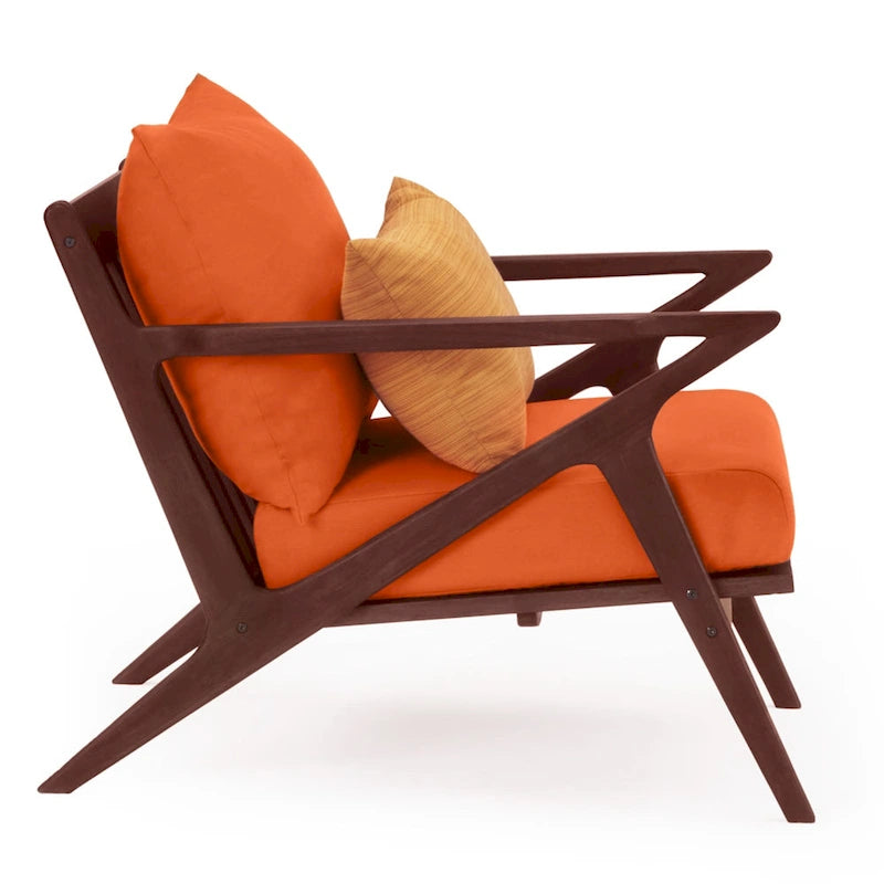 Fauteuils de club de patio extérieurs Vaughn 2 pièces en Sunbrella