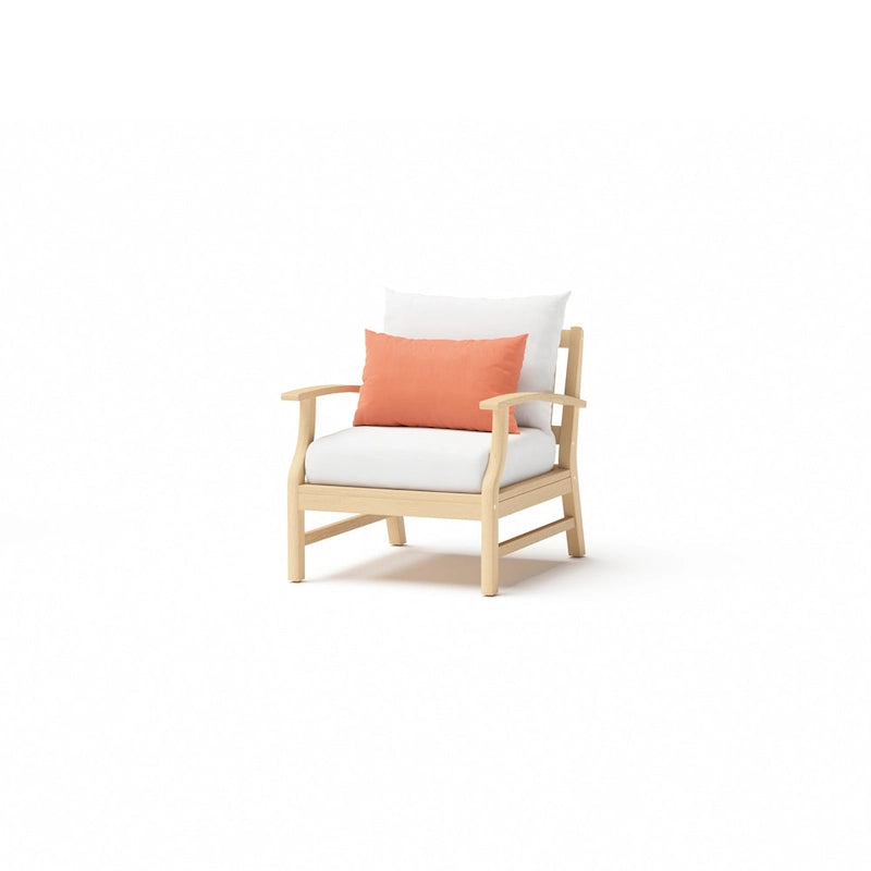 Ensemble de 5 pièces Kooper avec fauteuil de club et ottoman de patio d'extérieur Sunbrella