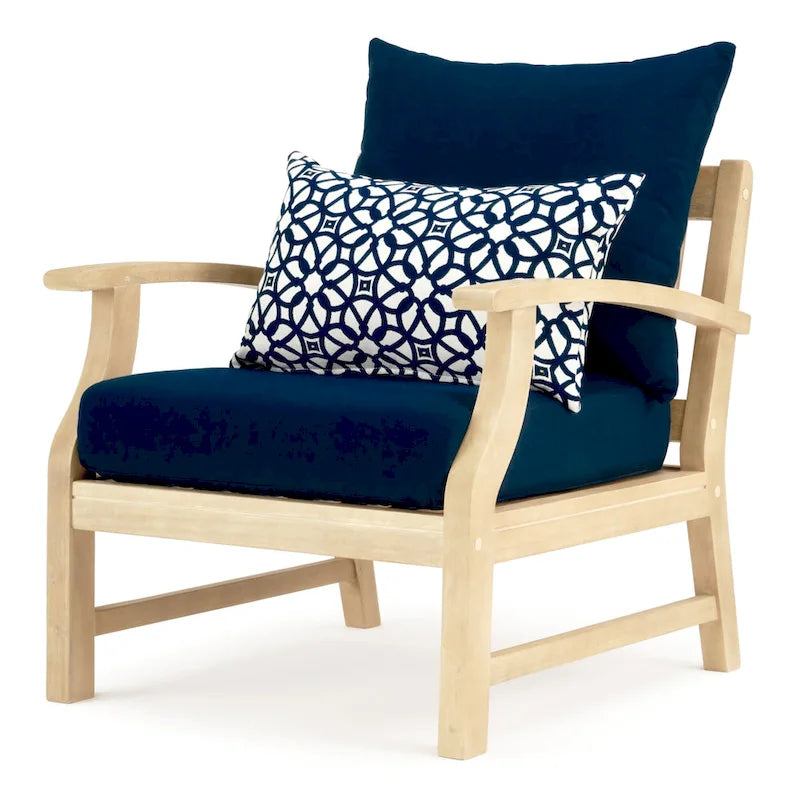 Ensemble de 5 pièces Kooper avec fauteuil de club et ottoman de patio d'extérieur Sunbrella