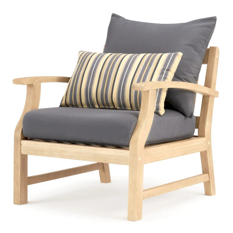 Ensemble de 5 pièces Kooper avec fauteuil de club et ottoman de patio d'extérieur Sunbrella