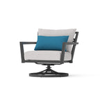 Ensemble de conversation d'extérieur Venetia 5 pièces en Sunbrella avec fauteuils pivotants
