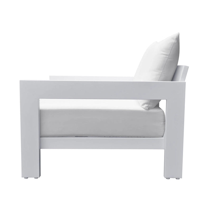 Canapé d'extérieur moderne blanc Renava Praxis