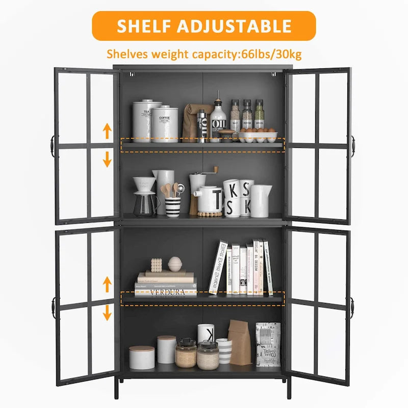 Armoire de rangement métallique noire de qualité supérieure