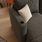 Christopher Knight Home - Canapé-lit sectionnel modulaire en U Stellar avec rangement, 6 places, pouf et tissu chenille