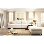 Christopher Knight Home - Canapé-lit sectionnel modulaire en U Stellar avec rangement, 6 places, pouf et tissu chenille