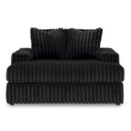Signature Design by Ashley Midnight-Madness, grande méridienne noire – 163 cm (L) x 173 cm (P) x 104 cm (H)