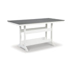 Signature Design by Ashley Transville White/Gray Ensemble de salle à manger d'extérieur 5 pièces - 71,75 L x 37,5 P x 37 H