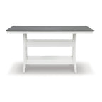 Signature Design by Ashley Transville White/Gray Ensemble de salle à manger d'extérieur 5 pièces - 71,75 L x 37,5 P x 37 H