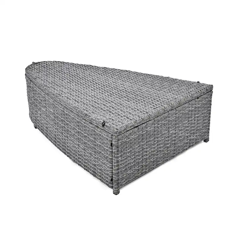 Ensemble de canapé d'angle modulable 6 pièces en rotin pour extérieur avec table basse, combinaison libre
