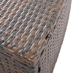 Ensemble de canapé d'angle modulable 6 pièces en rotin pour extérieur avec table basse, combinaison libre