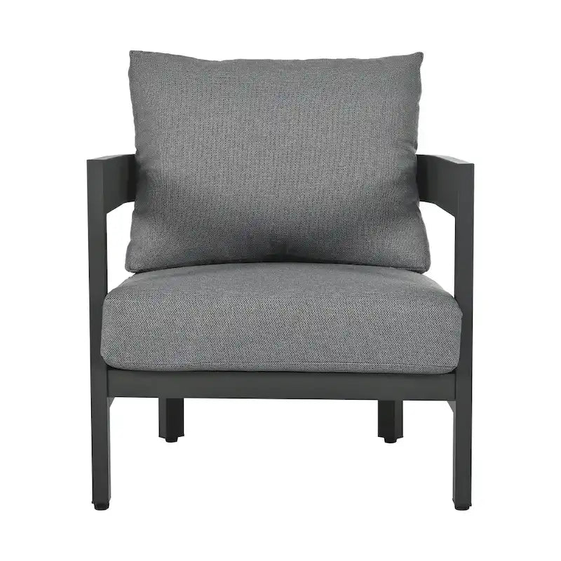 Ensemble de mobilier d'extérieur avec coussins épais pour un confort optimal, parfait pour les pelouses, les terrasses et les bords de piscine