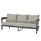 Ensemble de mobilier d'extérieur avec coussins épais pour un confort optimal, parfait pour les pelouses, les terrasses et les bords de piscine