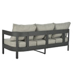 Ensemble de mobilier d'extérieur avec coussins épais pour un confort optimal, parfait pour les pelouses, les terrasses et les bords de piscine