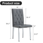 Chaises de salle à manger sans accoudoirs (lot de 8)