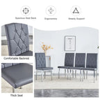 Chaises de salle à manger sans accoudoirs (lot de 8)