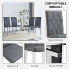 Chaises de salle à manger sans accoudoirs (lot de 8)