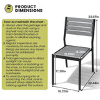 Ensemble de salle à manger d'extérieur 7 pièces – Table en aluminium avec trou pour parasol et chaises empilables