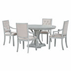 Ensembles de table et chaises de salle à manger extensibles Ensembles de table et chaises de salle à manger rustiques de style ferme avec rallonge manuelle pour cuisine