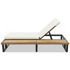 Lot de 2 chaises longues d'extérieur