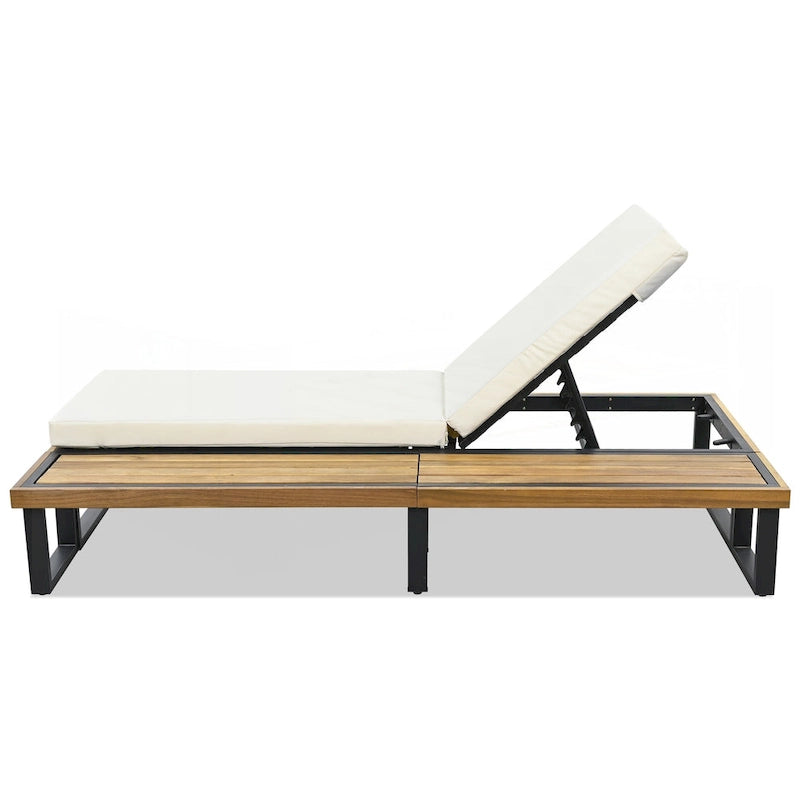 Lot de 2 chaises longues d'extérieur