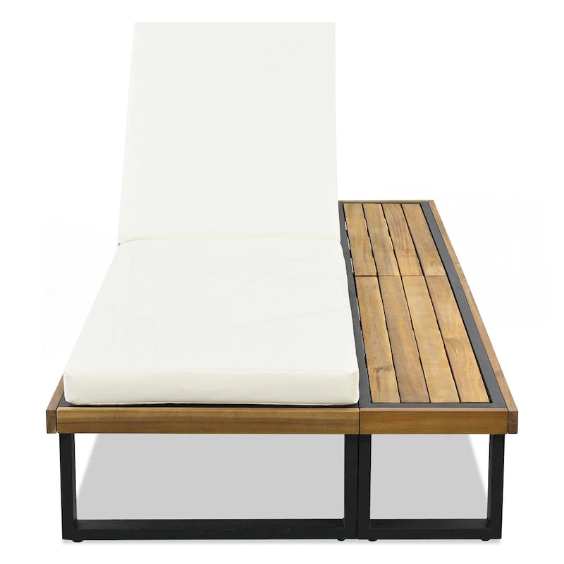 Lot de 2 chaises longues d'extérieur
