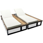 Lot de 2 chaises longues d'extérieur